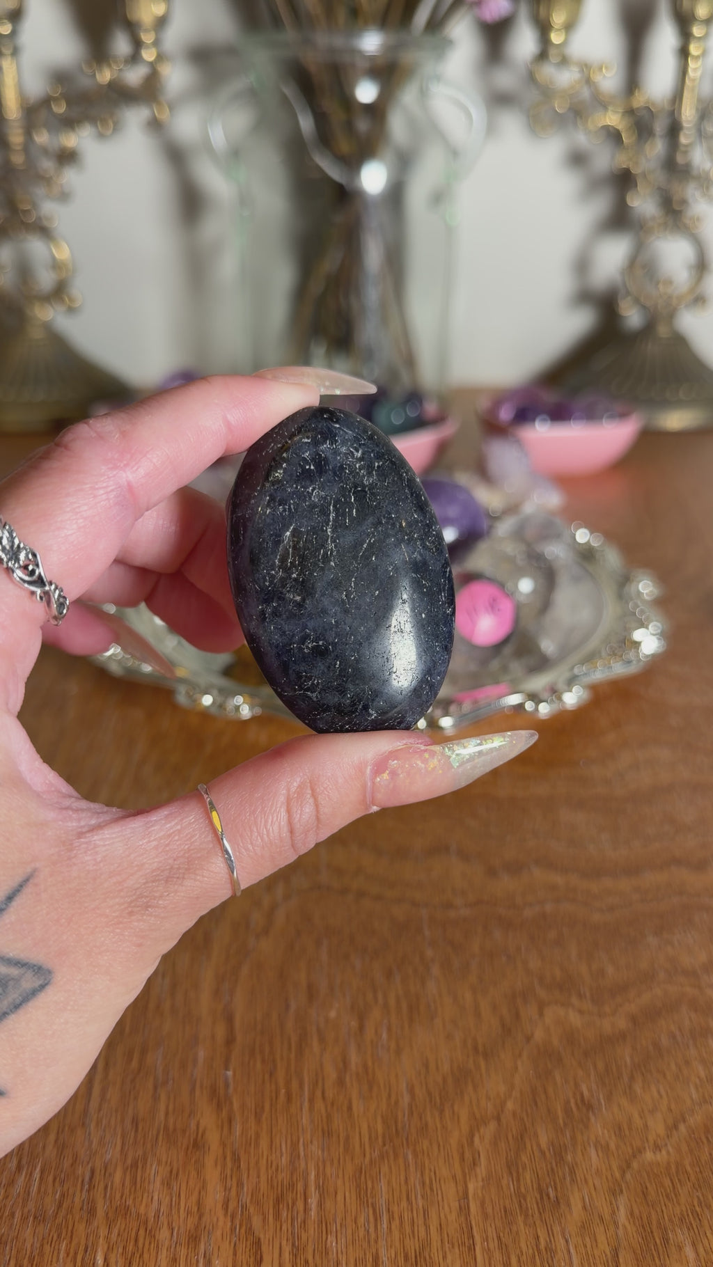 Sodalite Palm Stone