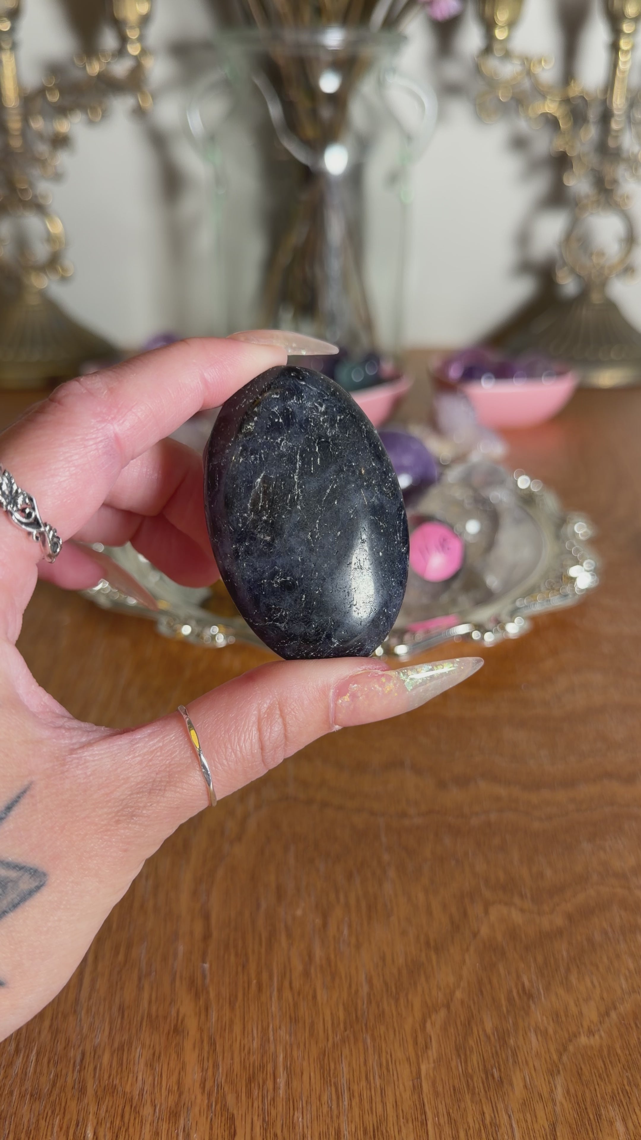Sodalite Palm Stone