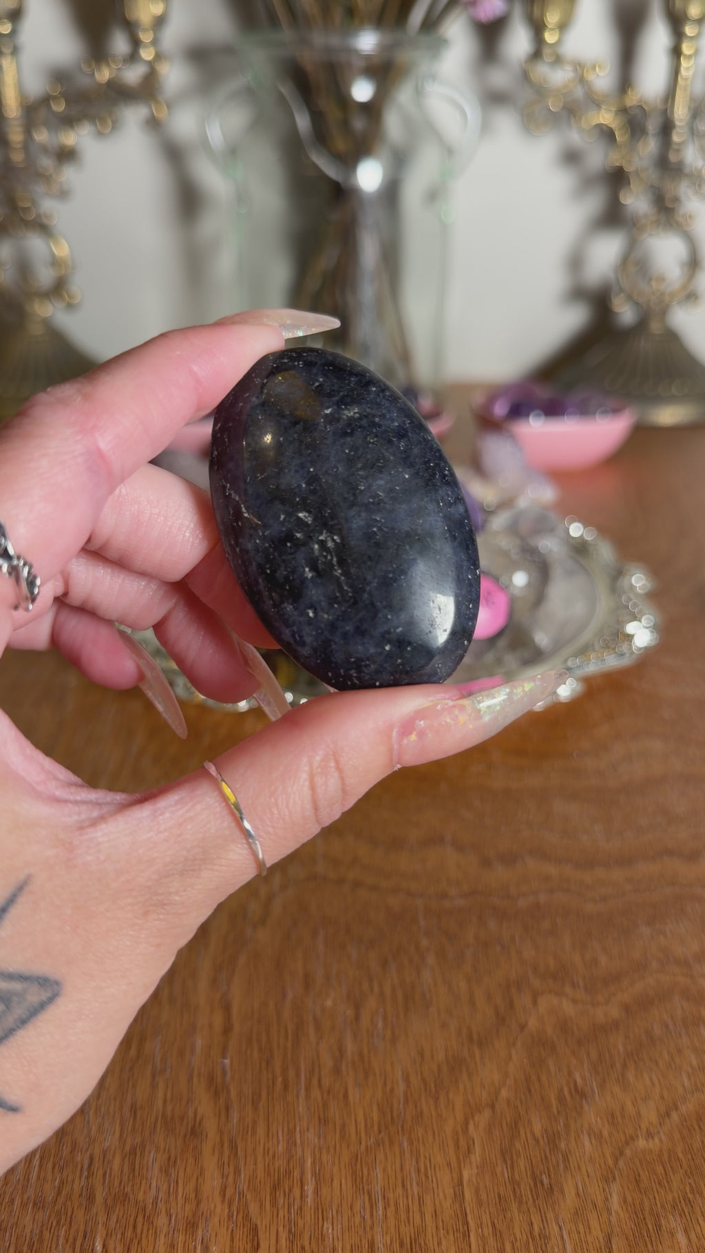 Sodalite Palm Stone