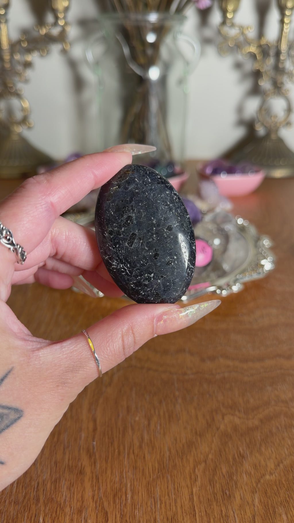 Sodalite Palm Stone